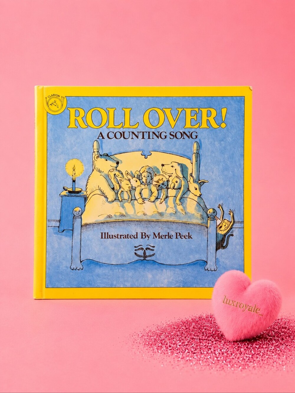 Roll Over! A Counting Song by Merle Peek Hardcover Kids Picture Book Bedtime